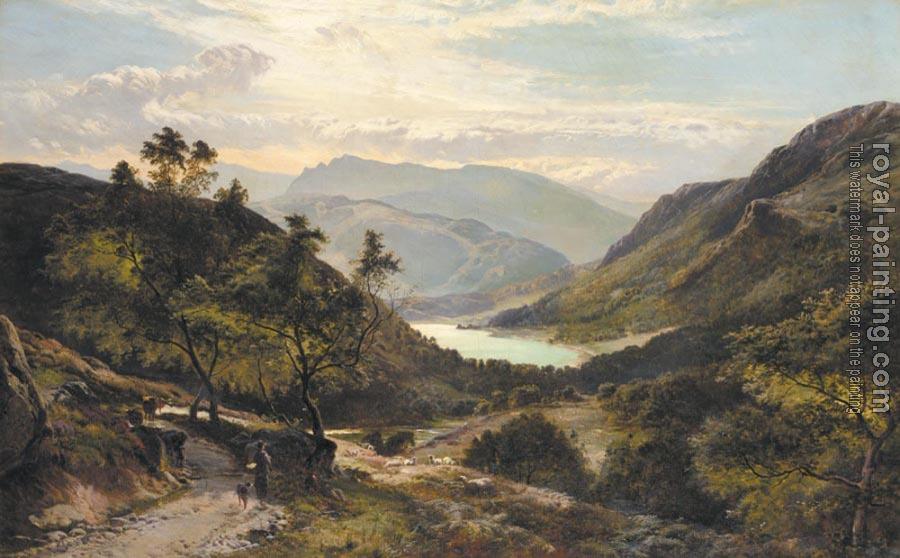 Sidney Richard Percy : The Path Down to the Lake North Wales